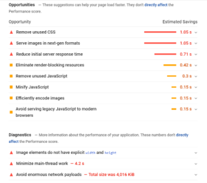 Optimize Page Speed